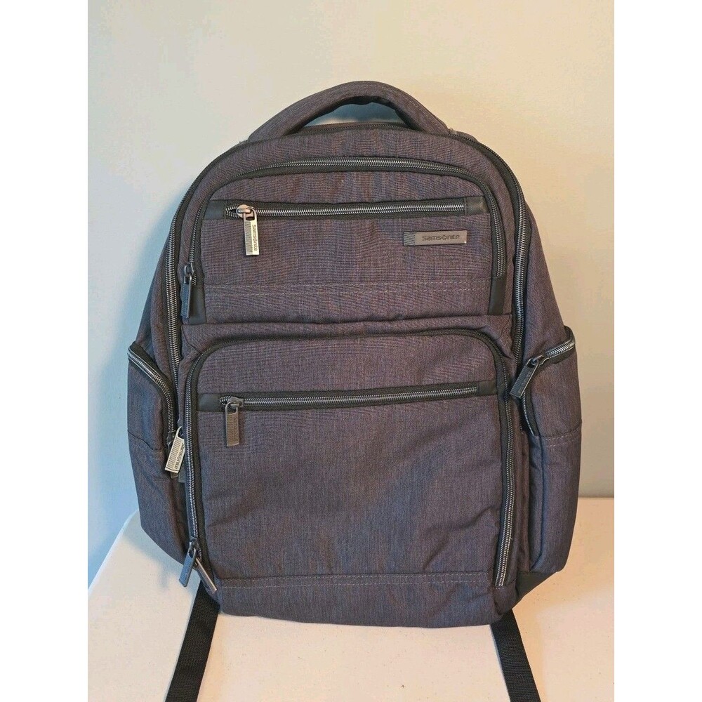 Samsonite Modern Utility 18" Double Shot Backpack Charcoal Heather Grey